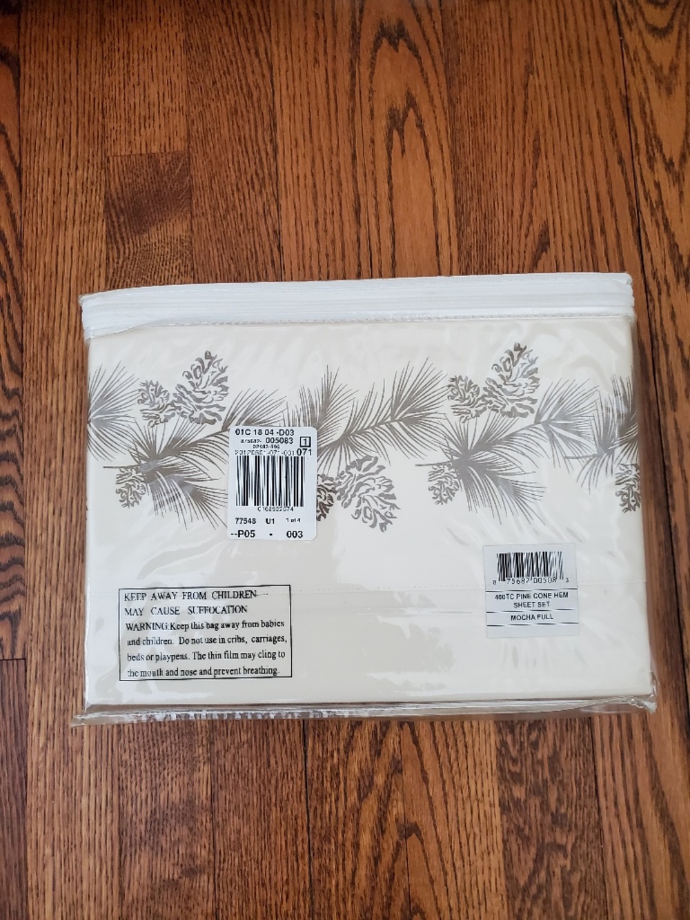 NWT - Grand River Lodge by Cabela's Pine Cone Hem Sheet Set